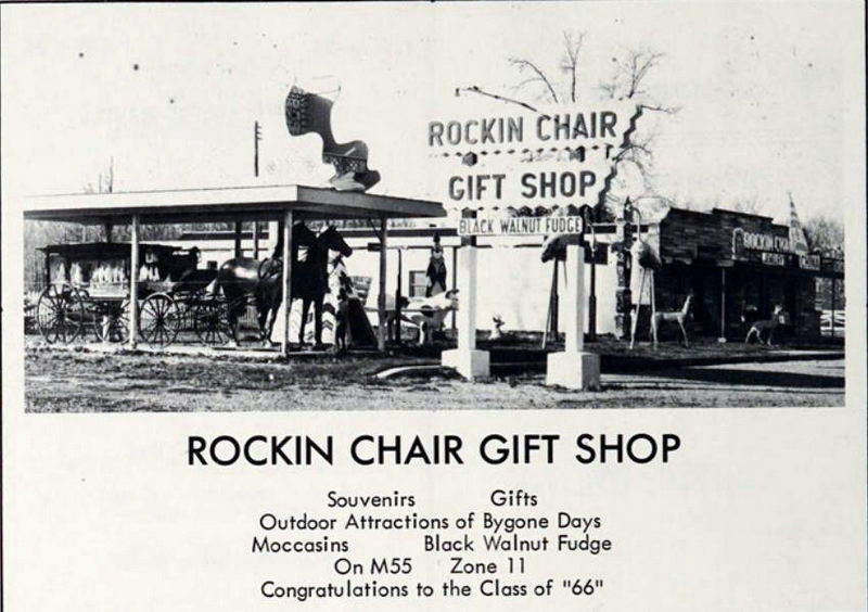 Rockin Chair Gift Shope - Houghton Lake High School - Bobcat Yearbook Class Of 1966